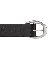 Lucky Brand Women's Oval Center Bar Buckle Leather Belt