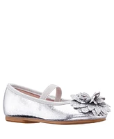 Nina Toddler Girls Ballet Flats - Silver