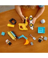 Lego Duplo 10931 Truck & Tracked Excavator Toy Building Set with Construction Worker Minifigures