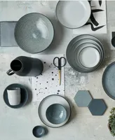 Denby Studio Craft Grey Ridged Bowl