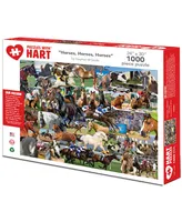 Hart Puzzles Horses 24" x 30" By Steve Smith Set, 1000 Puzzle