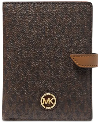 Michael Michael Kors Logo Heritage Medium Tab Passport Wallet