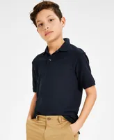 Nautica Big Boys Uniform Stretch Double Pique Polo