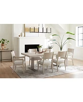 Solaria 7pc Dining Set (Rectangular Table, 4 Side Chairs, & 2 Arm Chairs)