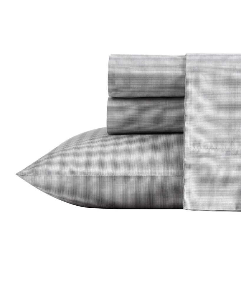 Nautica Michael Plaid Cotton Percale 4-Piece Sheet Set