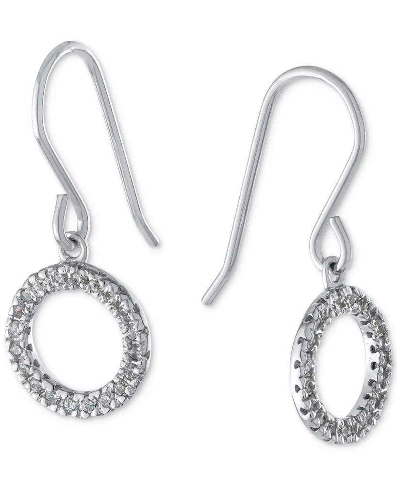 Giani Bernini Cubic Zirconia Circle Drop Earrings, Created for Macy's