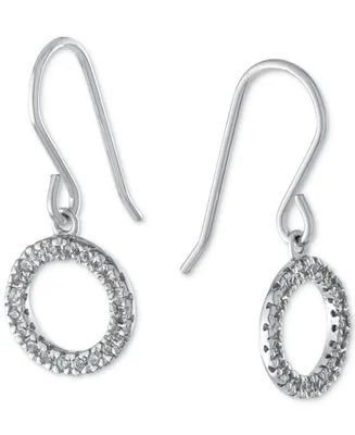 Giani Bernini Cubic Zirconia Circle Drop Earrings, Created for Macy's