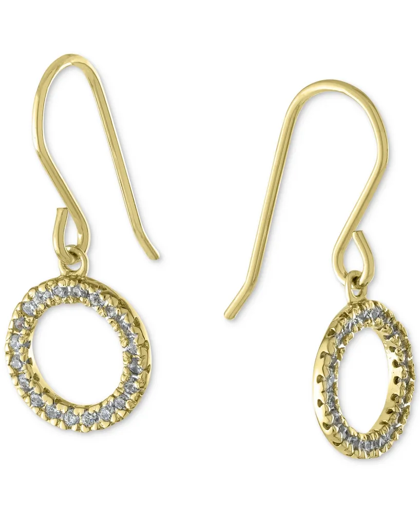 Giani Bernini Cubic Zirconia Circle Drop Earrings, Created for Macy's