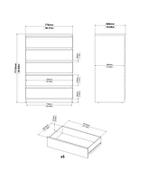 Tvilum 5 Drawer Chest