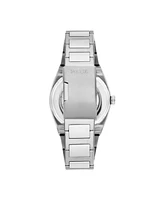 Fossil Men's Everett Automatic Silver-tone Stainless Steel Watch 42mm