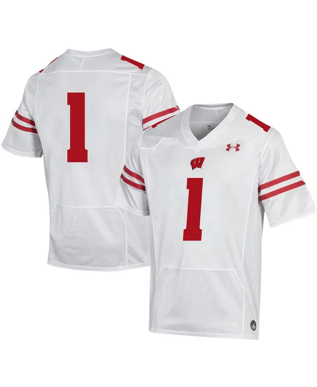 Wisconsin Badgers Under Armour Red Russell Wilson Replica NFLPA