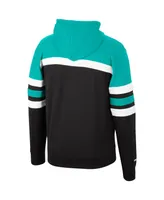 Men's Mitchell & Ness Turquoise, Black Vancouver Grizzlies Head Coach Pullover Hoodie