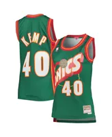 Women's Mitchell & Ness Shawn Kemp Green Seattle SuperSonics 1995-96 Hardwood Classics Swingman Jersey