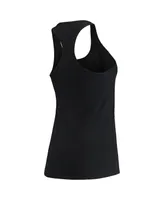 Women's Mitchell & Ness Black Beast Mode Collegiate Logo Racerback Scoop Neck Tank Top