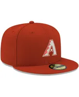 Men's New Era Red Arizona Diamondbacks Logo White 59FIFTY Fitted Hat