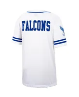 Men's Colosseum White and Royal Air Force Falcons Free Spirited Baseball Jersey
