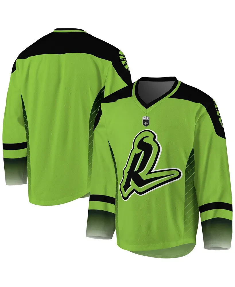 Men's Green, Black Saskatchewan Rush Replica Jersey