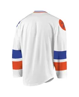 Men's White, Purple Halifax Thunderbirds Replica Jersey