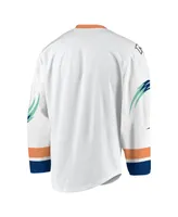 Men's White, Navy New York Riptide Replica Jersey