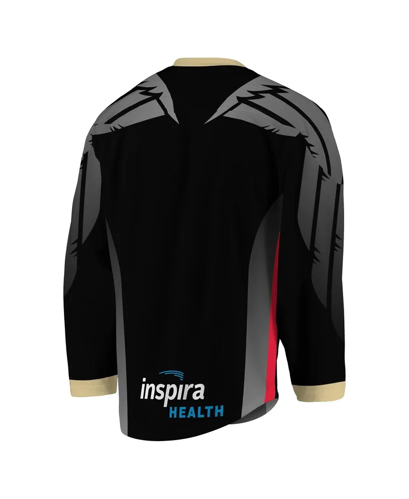 Men's Black, Gray Philadelphia Wings Replica Jersey