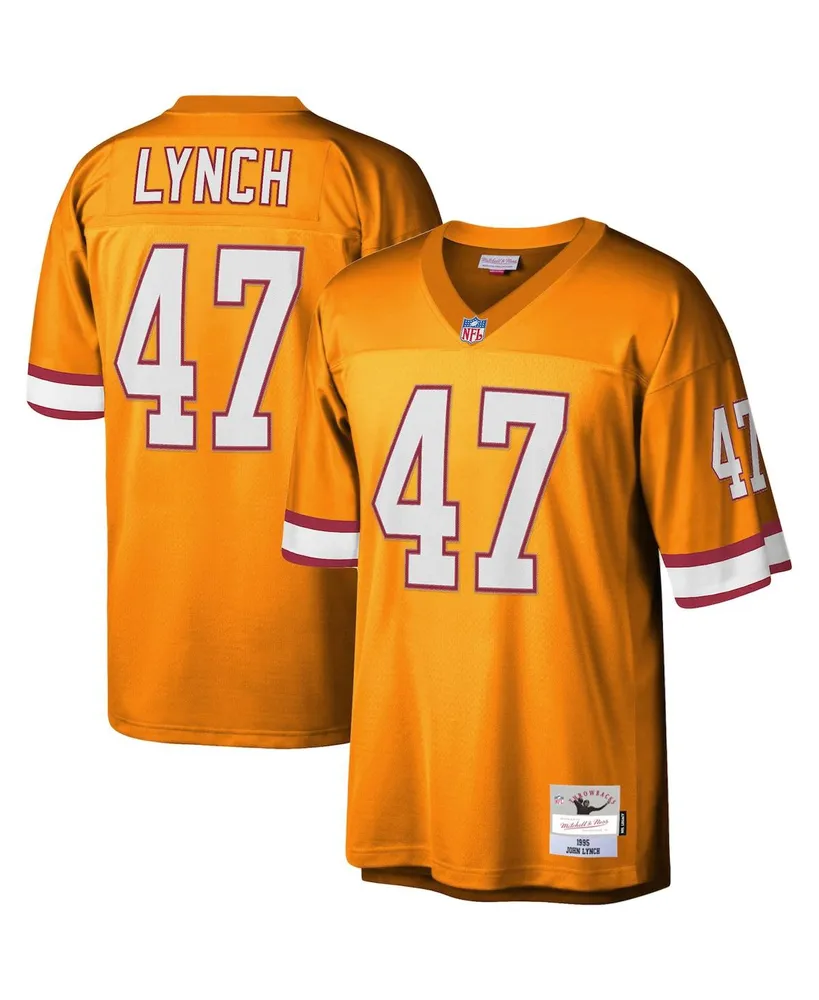 Men's Mitchell & Ness John Lynch Orange Tampa Bay Buccaneers Legacy Replica Jersey