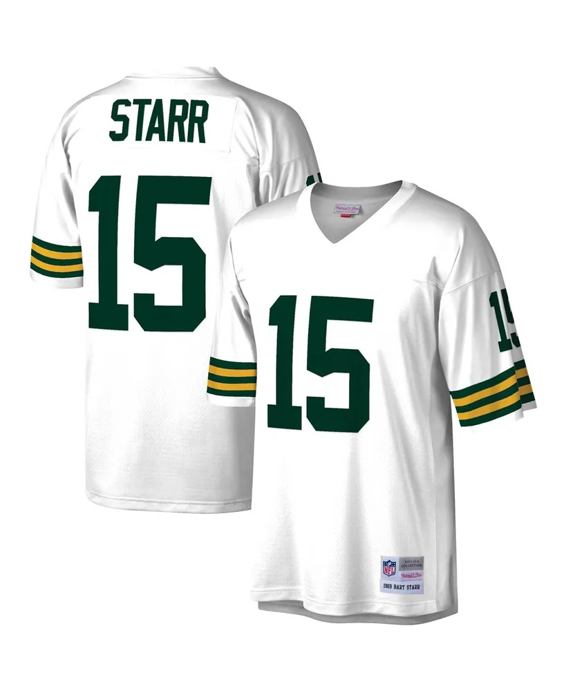 Mitchell & Ness Men's Mitchell & Ness Brett Favre White Green Bay Packers  Legacy Replica Jersey