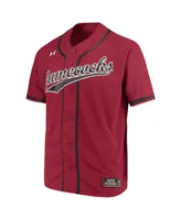 Men's Under Armour Garnet South Carolina Gamecocks Performance Replica Baseball Jersey