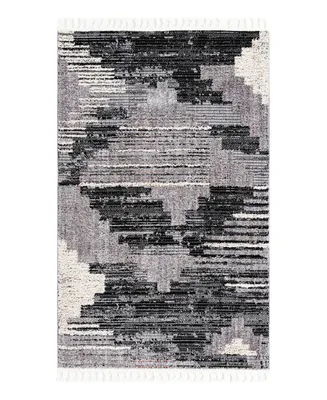 Bayshore Home High-Low Pile Upland UPL04 5'3" x 8' Area Rug