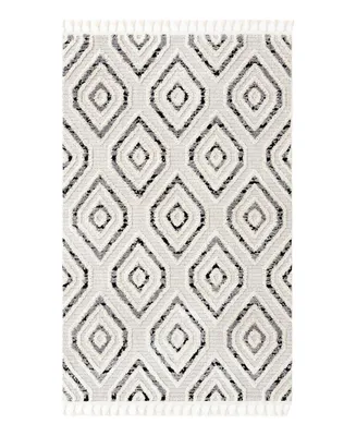 Bayshore Home High-Low Pile Upland UPL05 5'3" x 8' Area Rug