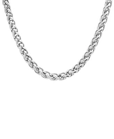 Steeltime Men's Stainless Steel Wheat Chain Necklace