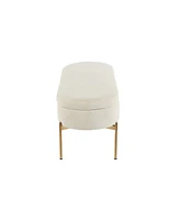Lumisource Chloe Contemporary Glam Storage Bench