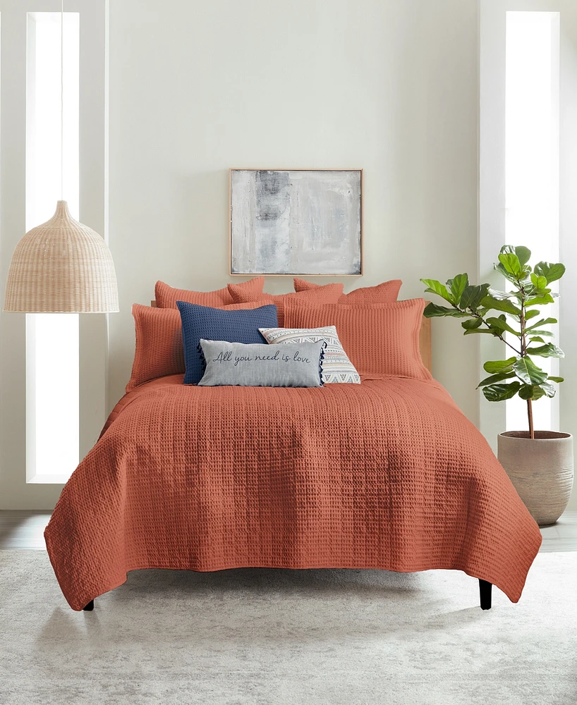 Levtex Mills Waffle Textured -Pc. Quilt Set