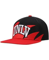 Men's Mitchell & Ness Red, Black Unlv Rebels Sharktooth Snapback Hat