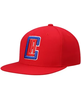 Men's Mitchell & Ness Red La Clippers Ground 2.0 Snapback Hat
