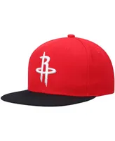 Men's Mitchell & Ness Red and Black Houston Rockets Team Two-Tone 2.0 Snapback Hat