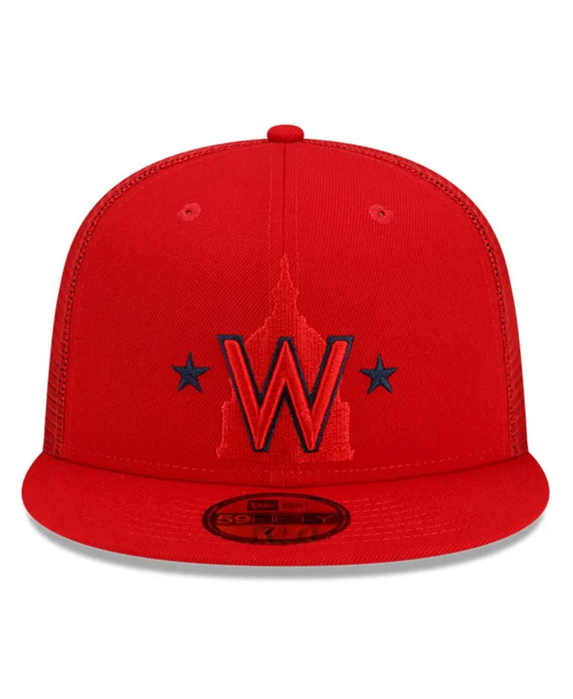 Men's New Era Red Washington Nationals 2022 Batting Practice 59FIFTY Fitted Hat