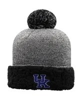 Women's Top of the World Black Kentucky Wildcats Snug Cuffed Knit Hat with Pom