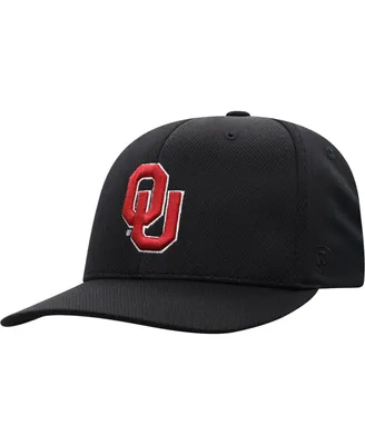 Men's Top of the World Black Oklahoma Sooners Reflex Logo Flex Hat