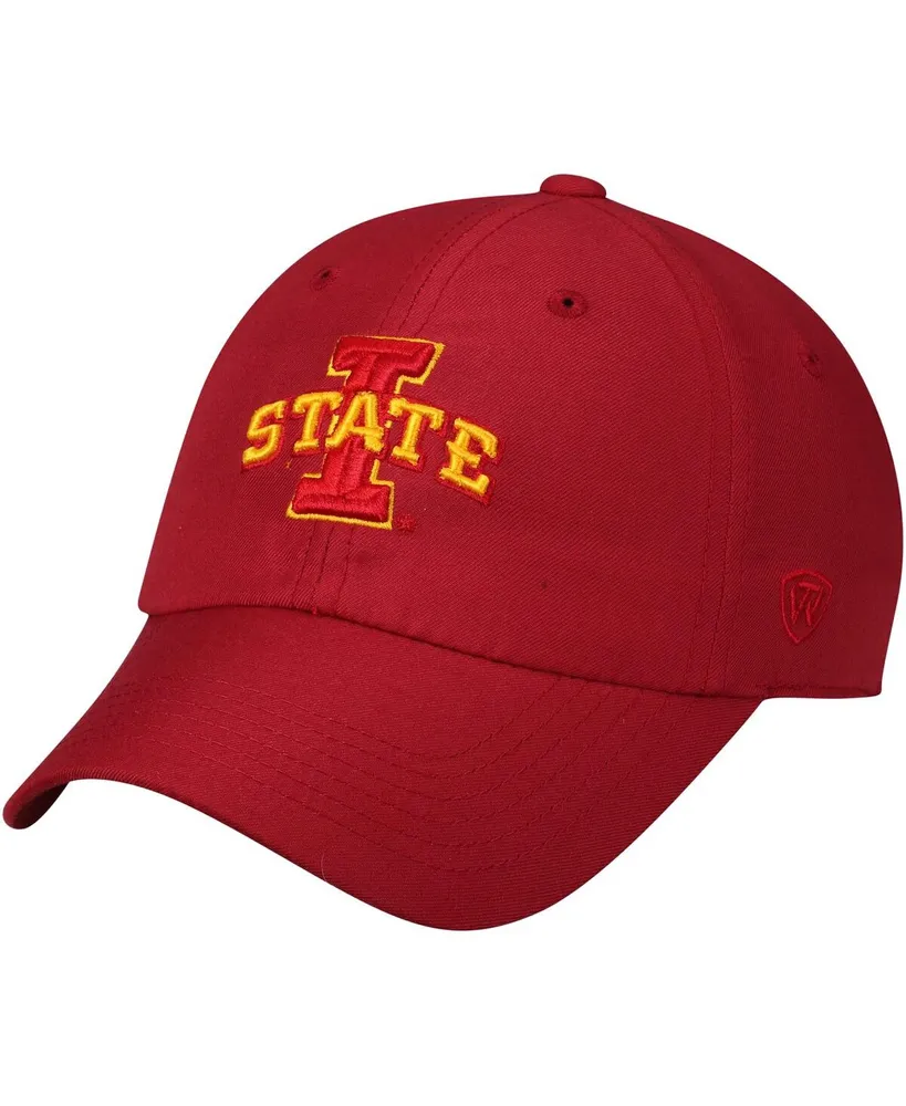 Men's Top of the World Cardinal Iowa State Cyclones Primary Logo Staple Adjustable Hat