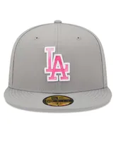 Men's New Era Gray Los Angeles Dodgers 2022 Mother's Day On-Field 59Fifty Fitted Hat