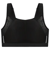 Full Figure Plus No-Sweat Mesh Sports Wirefree Bra 1068