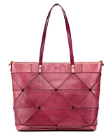 Old Trend Women's Genuine Leather Prism Tote Bag