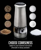Ovente Electric Salt and Pepper Grinder - Silver