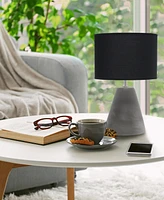 Simple Designs Pinnacle Concrete Table Lamp