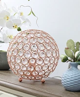 Elegant Designs Elipse 8" Crystal Ball Sequin Table Lamp