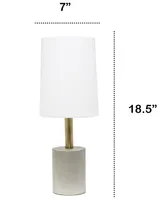 Lalia Home Brass Concrete Table Lamp