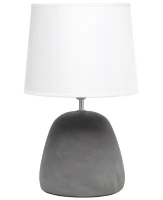 Simple Designs Round Concrete Table Lamp