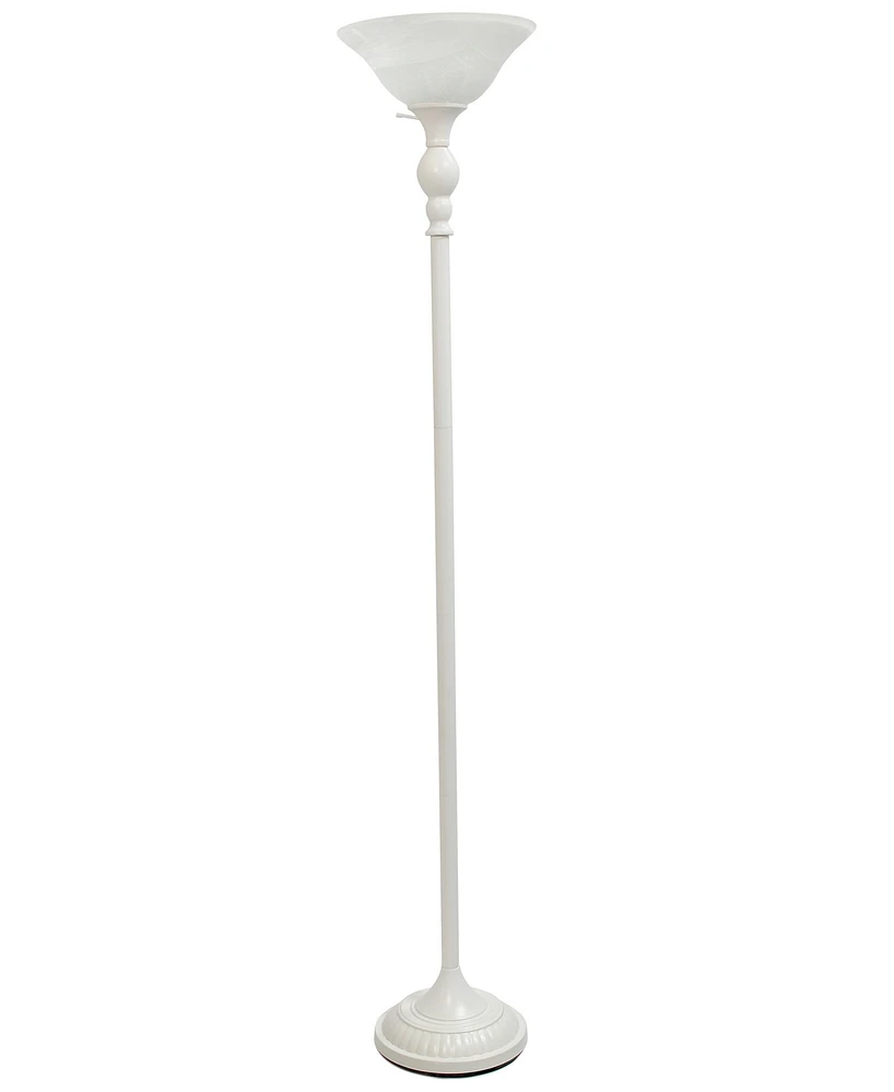 Elegant Designs 1 Light Torchiere Floor Lamp