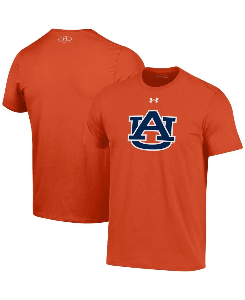 Men's Under Armour Orange Auburn Tigers School Logo Performance Cotton T-shirt