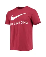 Men's Nike Crimson Oklahoma Sooners Big Swoosh T-shirt